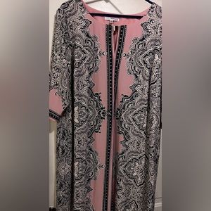 Studio One 3/4 sleeve shift dress